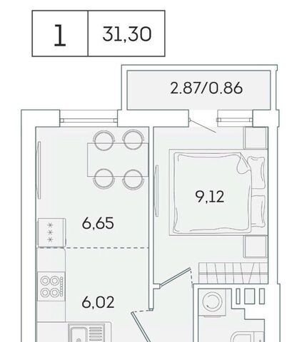 квартира г Мурино ул Графская 6к/1 Девяткино фото