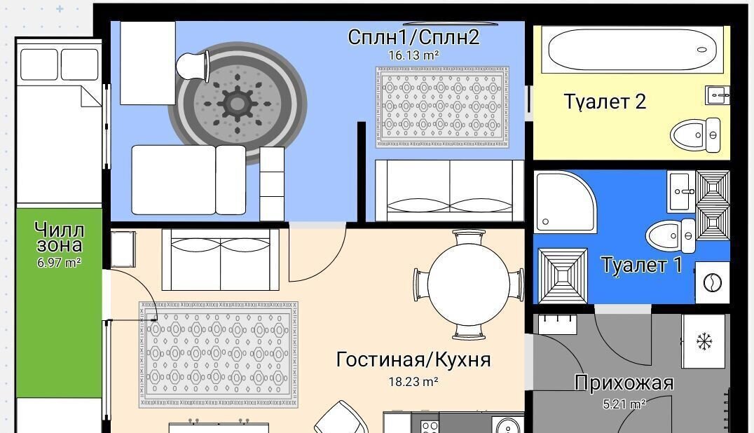 квартира г Санкт-Петербург метро Проспект Просвещения ш Суздальское 18к/4 округ Коломяги фото 7