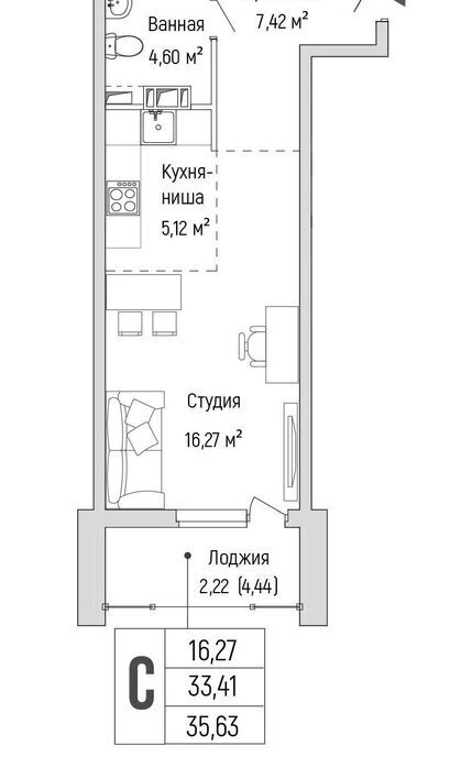 квартира г Красногорск Павшино жилой комплекс Рига Хиллс фото 1