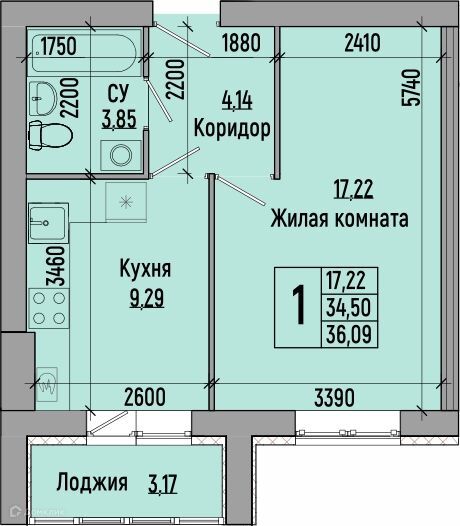 квартира г Волгоград р-н Советский ул им. Иссы Плиева 8б городской округ Волгоград фото 1