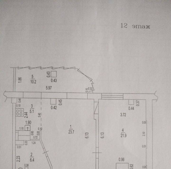 квартира г Барнаул р-н Ленинский ул Антона Петрова 196а фото 33