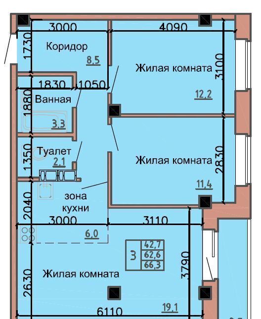 квартира г Абакан ул Бограда 160 фото 1