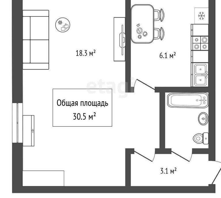 квартира г Новосибирск р-н Ленинский Студенческая ул Блюхера 65 фото 28