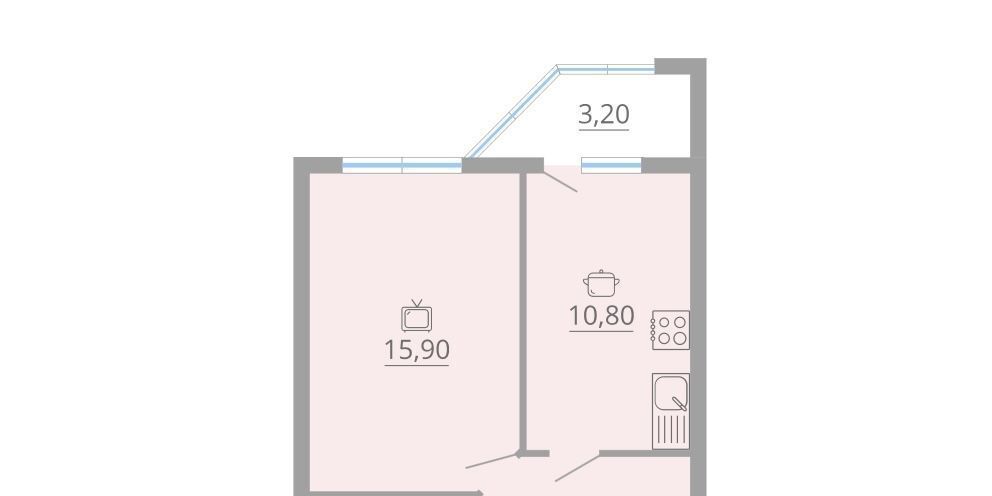 квартира г Тамбов р-н Октябрьский ул Магистральная 41к/4 фото 2