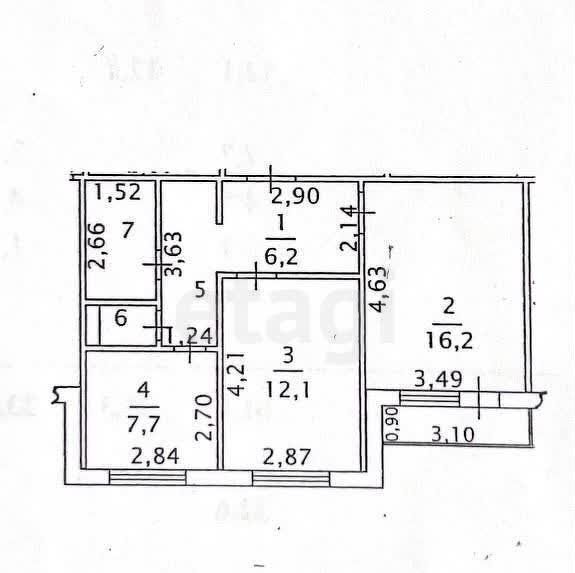 квартира г Липецк р-н Октябрьский ул Имени Шуминского С.Л. 8а фото 19