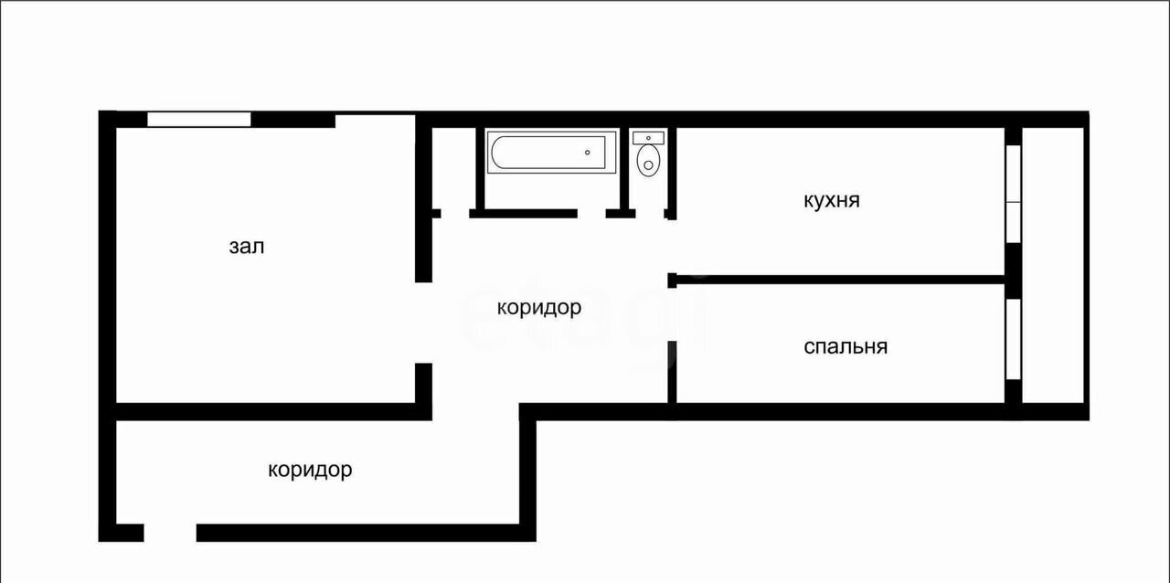 квартира г Тюмень р-н Центральный ул Мелиораторов 1 мкр-н Мелиораторов фото 12