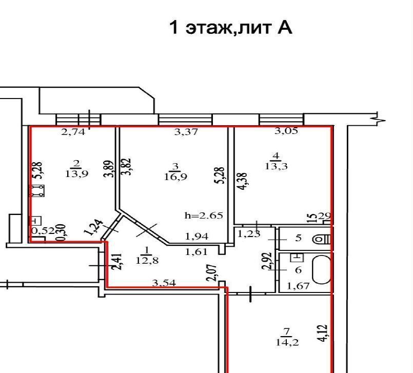 квартира г Хабаровск р-н Железнодорожный ул Шатова 6а фото 9