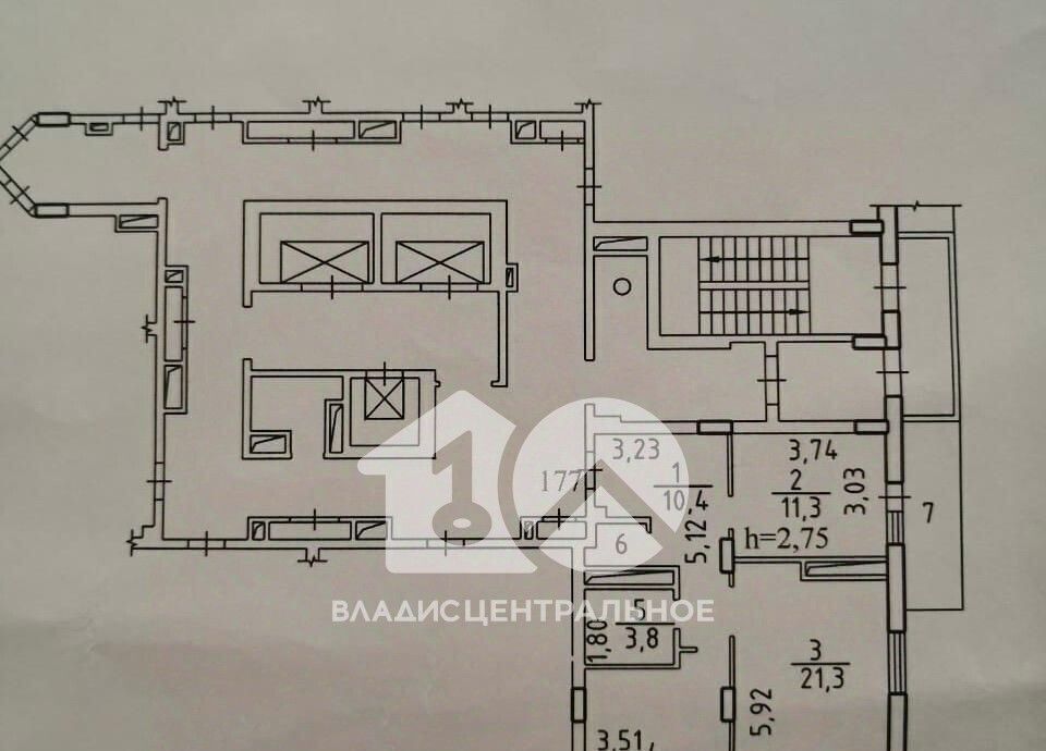 квартира г Новосибирск Золотая Нива ул Бориса Богаткова 208/3 фото 2