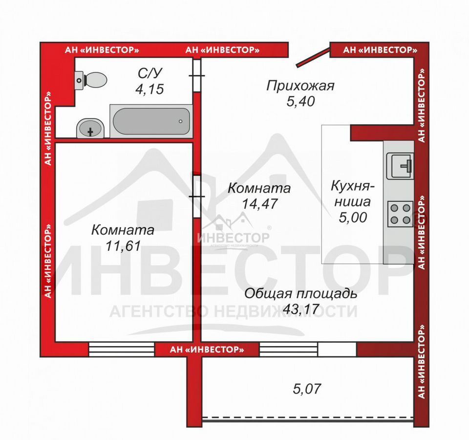 квартира г Челябинск р-н Тракторозаводский ул Эльтонская 2-я 59в фото 17