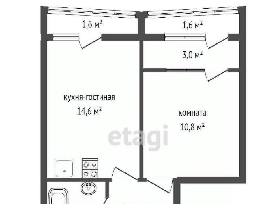 квартира г Екатеринбург р-н Октябрьский Геологическая пл Куйбышева 2 ЖК «Астон. Реформа» фото 11