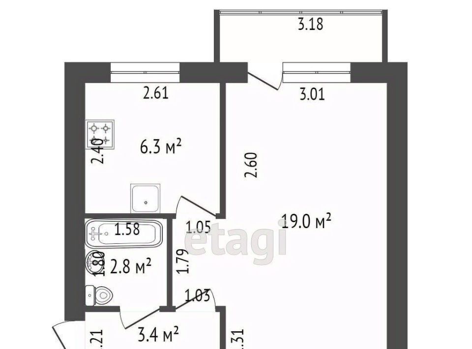 квартира г Чита р-н Ингодинский ул Кирова 2 фото 24