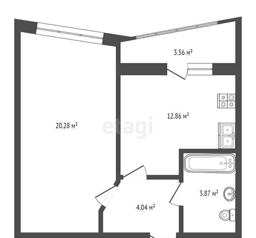 квартира г Краснодар р-н Прикубанский ул Восточно-Кругликовская 42/3к 1 ЖК «Гарантия на Восточно-Кругликовской» фото 25