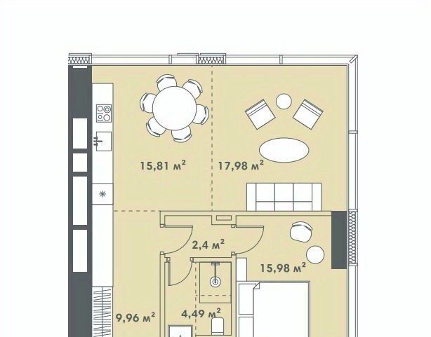 квартира г Москва метро Деловой центр наб Краснопресненская 14ак/2 фото 6