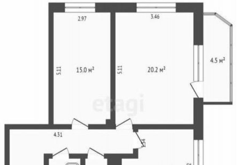 квартира г Тюмень р-н Центральный проезд Солнечный 25к/1 Центральный административный округ фото 1