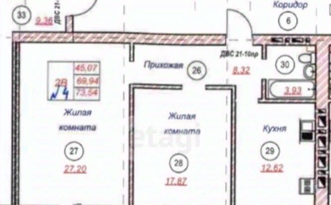 квартира г Казань р-н Приволжский ул Рауиса Гареева 78а Проспект Победы фото 2