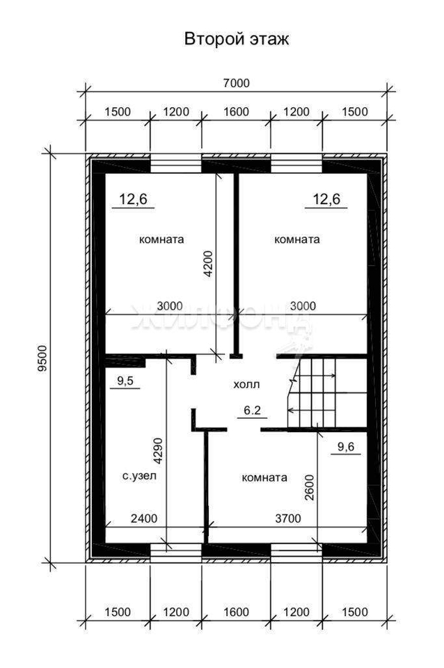 дом р-н Новосибирский с Ленинское Классика микрорайон фото 17