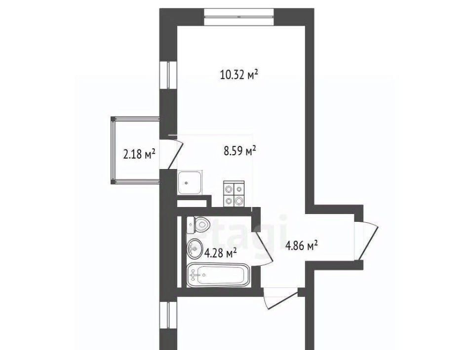 квартира г Тюмень р-н Ленинский ЖК «Чаркова 72» 1/2 фото 2