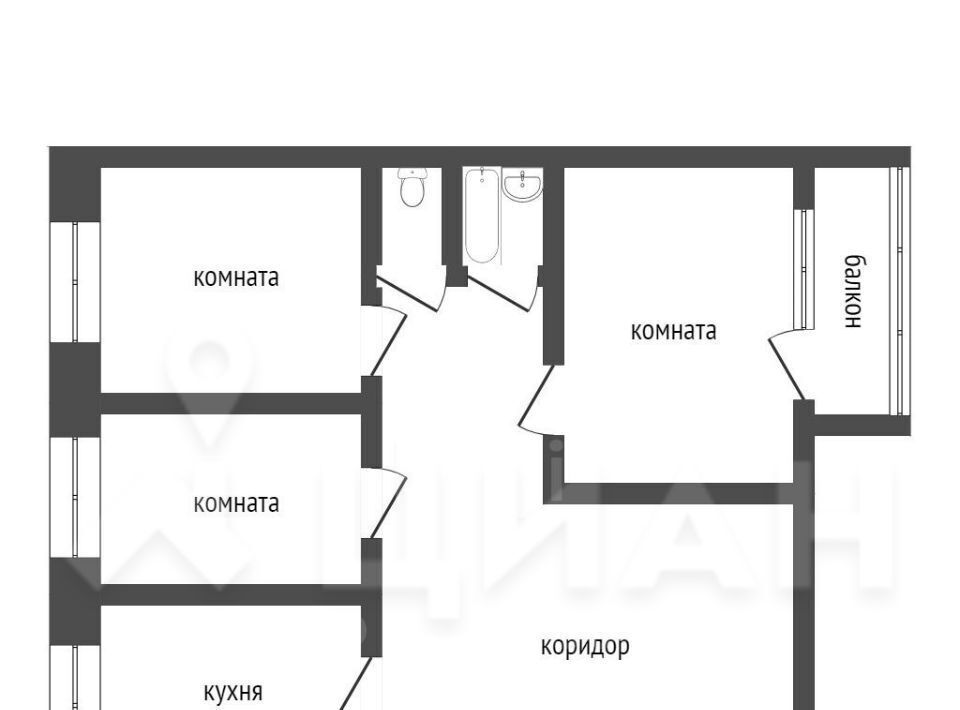 квартира г Челябинск р-н Советский ул Громова 5 Новосинеглазовский; Novosineglazovskiy фото 2