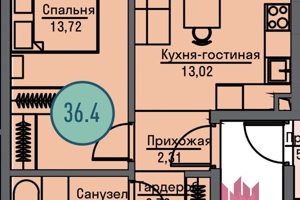 квартира г Москва пр-кт Волгоградский 32/3 5 ЖК «Метрополия» Юго-Восточный административный округ фото 2