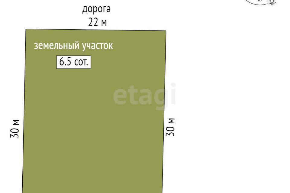 земля р-н Азовский п Красный Сад ул Павловой 28б Сад фото 8