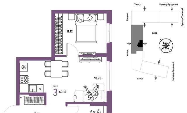 р-н Калининский ул Андрея Кореневского 1к/2 фото