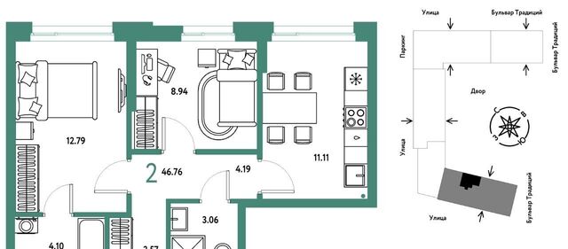 р-н Калининский ул Андрея Кореневского 1к/2 фото