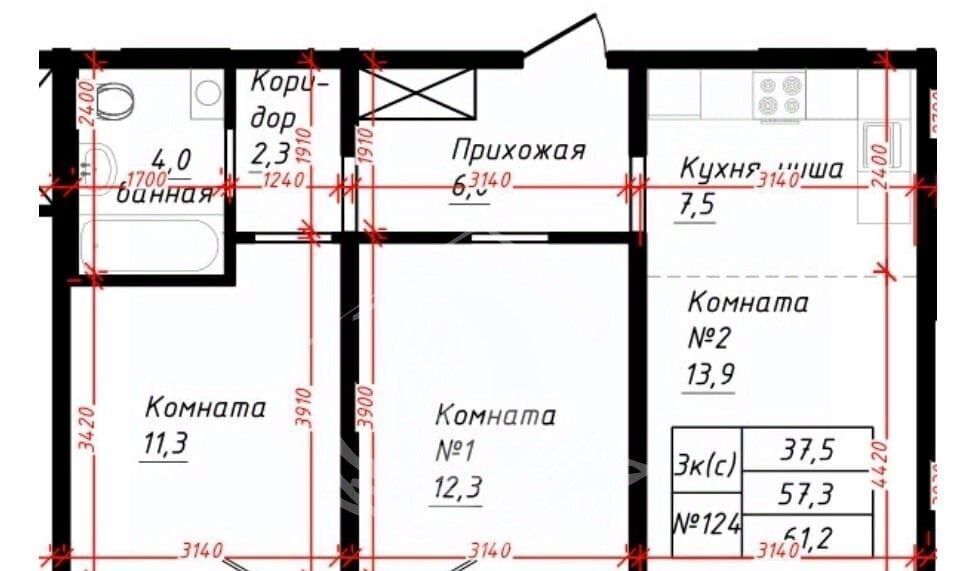 квартира г Барнаул р-н Индустриальный тракт Павловский 162г фото 18