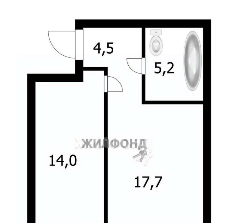 квартира г Новосибирск метро Площадь Гарина-Михайловского ул Сухарная 96/2 фото 18