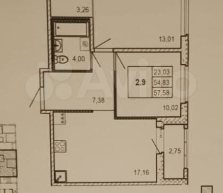 квартира р-н Всеволожский г Мурино Девяткино, улица Шоссе в Лаврики, 53к 2 фото 1