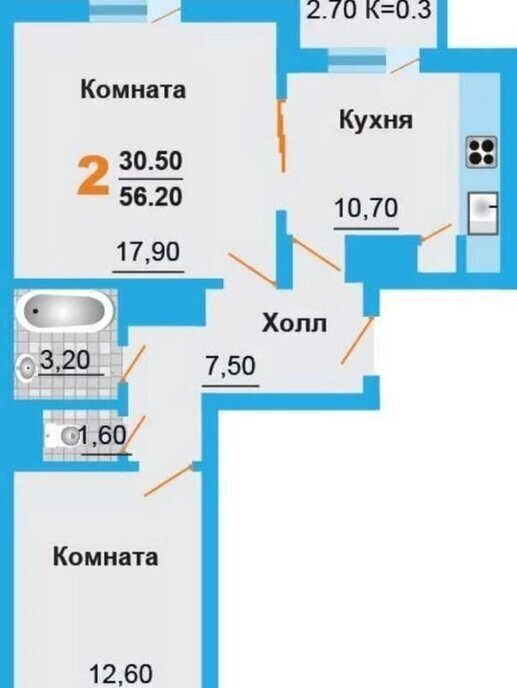 квартира г Домодедово мкр Востряково ул Донская 3 Подольск фото 20