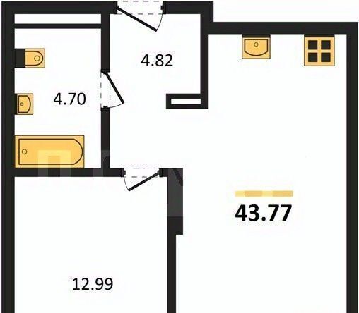 квартира г Екатеринбург р-н Кировский Динамо ВТУЗгородок ЖК «Б.26» жилрайон фото 1