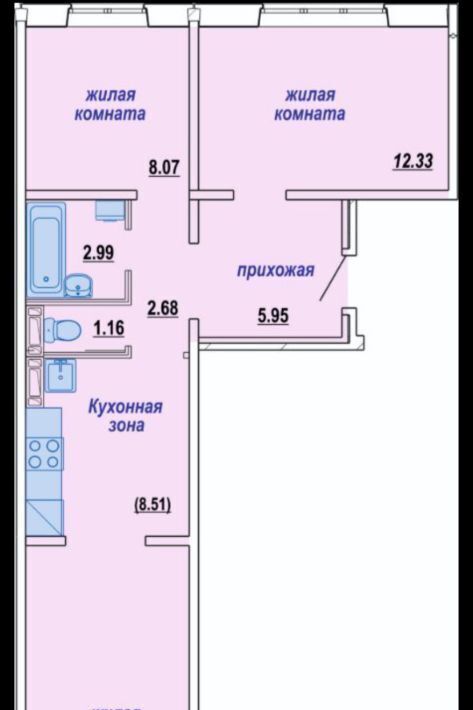 квартира г Новосибирск р-н Октябрьский Золотая Нива ул В.Высоцкого 143/9 фото 4