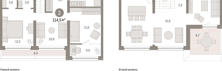 квартира г Тюмень ул Мысовская 26к/1 ЖК «Зарека» Центральный административный округ фото 2