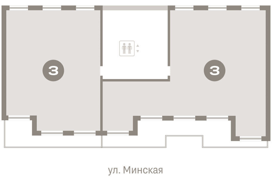 квартира г Тюмень Кварталы «На Минской» жилой комплекс На Минской фото 3