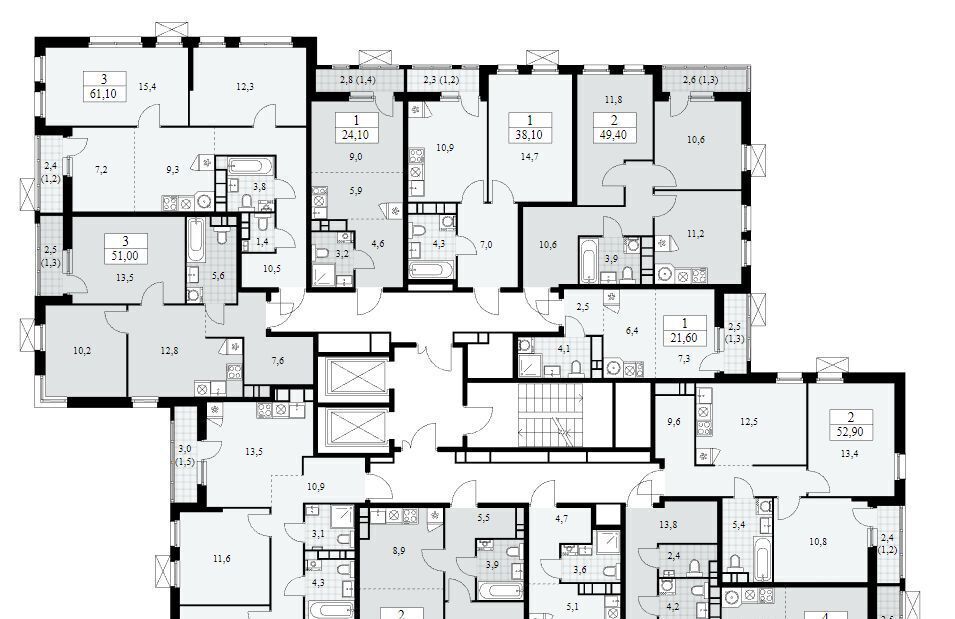 квартира г Москва п Сосенское ЖК Скандинавия 2/2 метро Бунинская аллея 37. фото 2