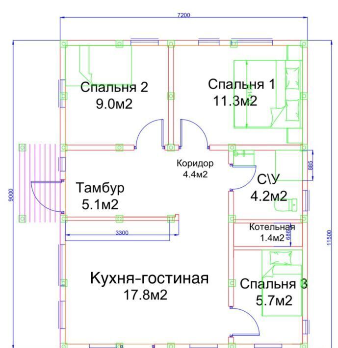 дом р-н Всеволожский Куйвозовское с/пос, Белкино-2 кп фото 13