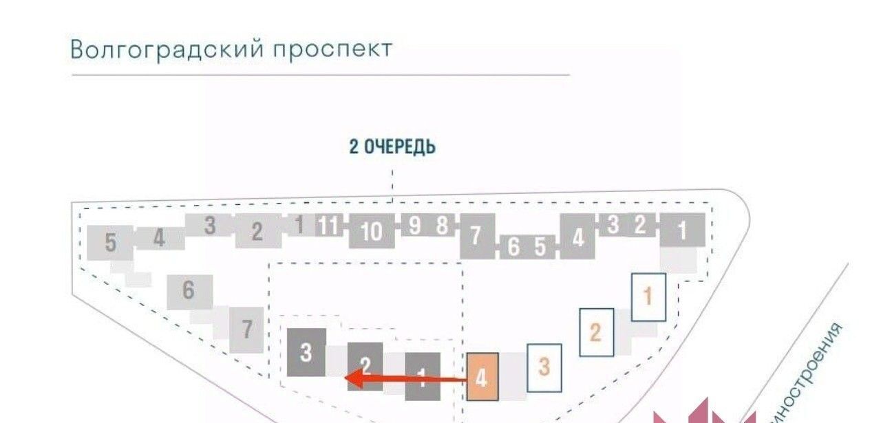 квартира г Москва метро Угрешская пр-кт Волгоградский 32/5к 2 ЖК «Метрополия» муниципальный округ Южнопортовый фото 3