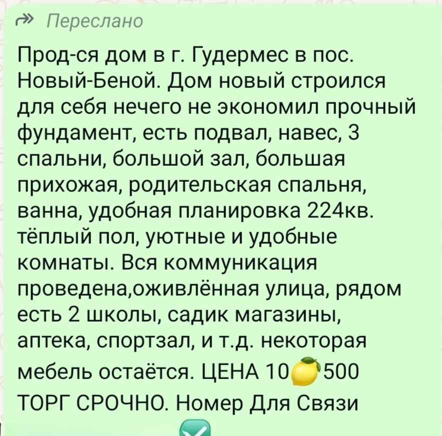 дом р-н Гудермесский г Гудермес ул Мусоргского Гудермесское городское поселение фото 11