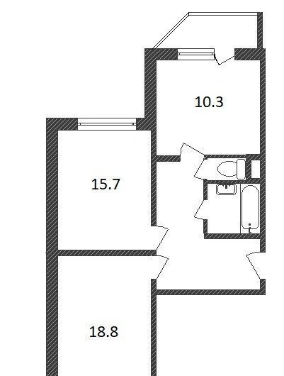 квартира г Москва Московский г., Филатов Луг, ул. Москвитина, 5к 3 фото 2