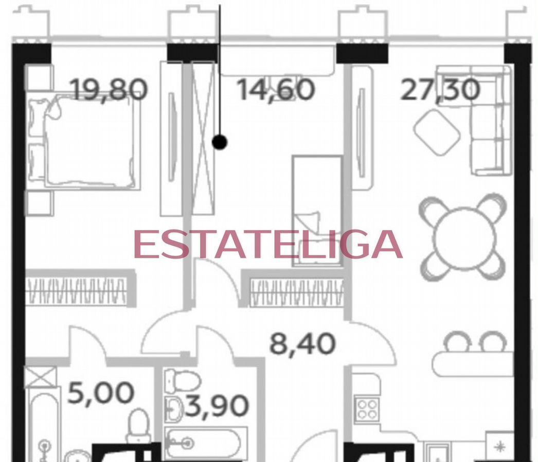 квартира г Москва метро Раменки ул Минская 2 ЖК WILL TOWERS муниципальный округ Раменки фото 3