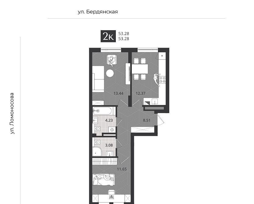 квартира г Калининград р-н Центральный ул Ломоносова 52 ЖД «Дом на Ломоносова» фото 2