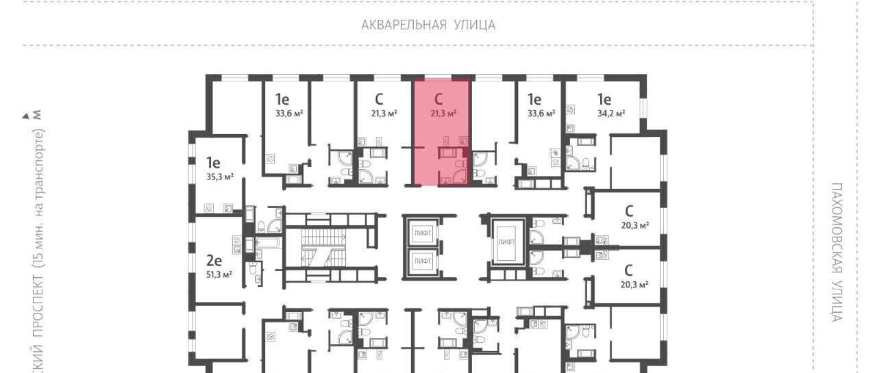 квартира г Санкт-Петербург метро Академическая ул Пахомовская 12к/1 ЖК «Ручьи» округ Полюстрово фото 2