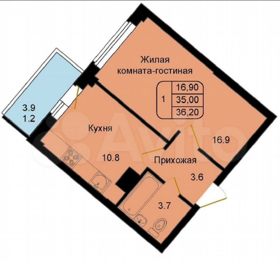 квартира р-н Псковский д Портянниково проезд Александровский 3 Писковичская волость, Псков фото 9