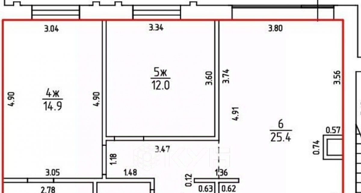 квартира р-н Светлогорский г Светлогорск ул Ольховая 32к/5 фото 18