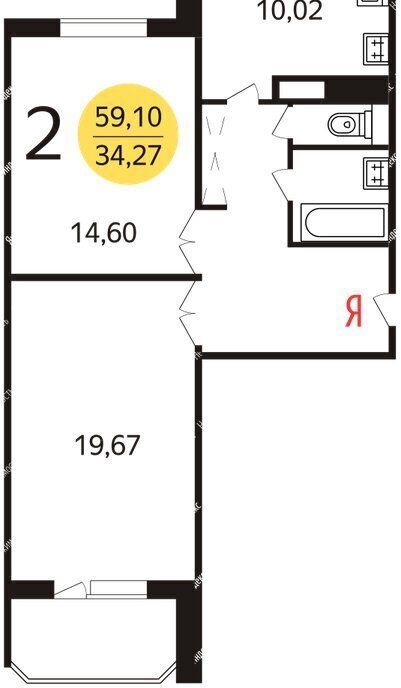 квартира г Москва метро Крылатское ул Крылатские Холмы 30к/8 муниципальный округ Крылатское фото 1