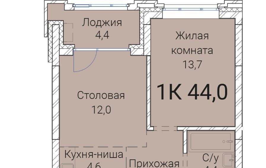 квартира г Новосибирск р-н Заельцовский Заельцовская ул Овражная 2а ЖК «Тайм Сквер» фото 1