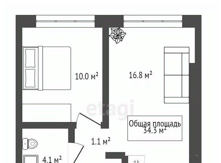 квартира г Новосибирск р-н Ленинский ул Костычева 19 Площадь Маркса фото 15