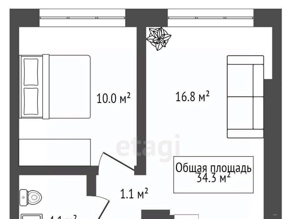 квартира г Новосибирск р-н Ленинский ул Костычева 19 Площадь Маркса фото 16