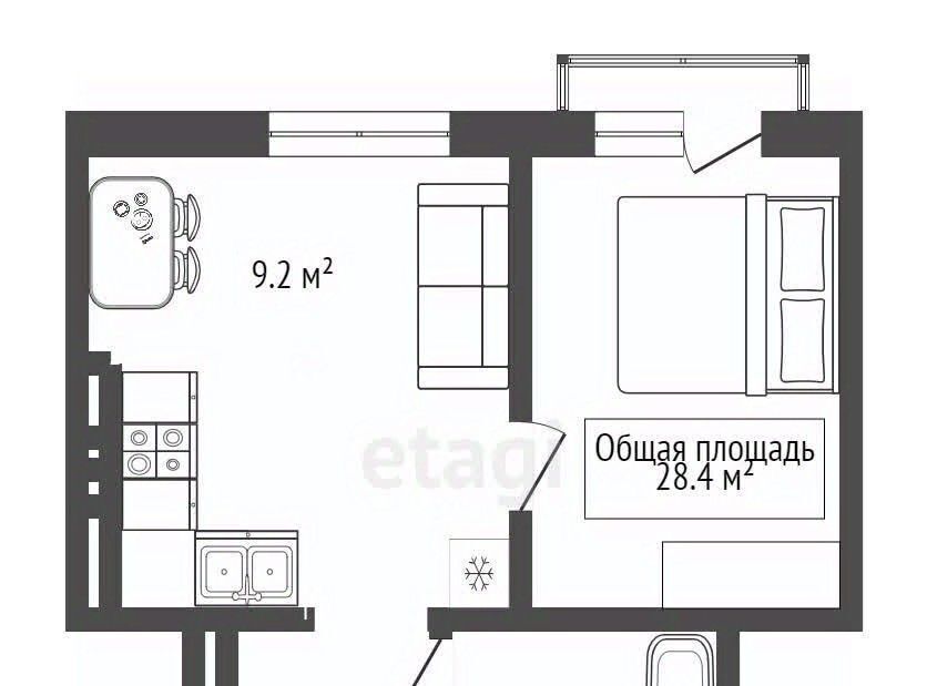 квартира г Новосибирск р-н Ленинский ул Костычева 19 Площадь Маркса фото 15