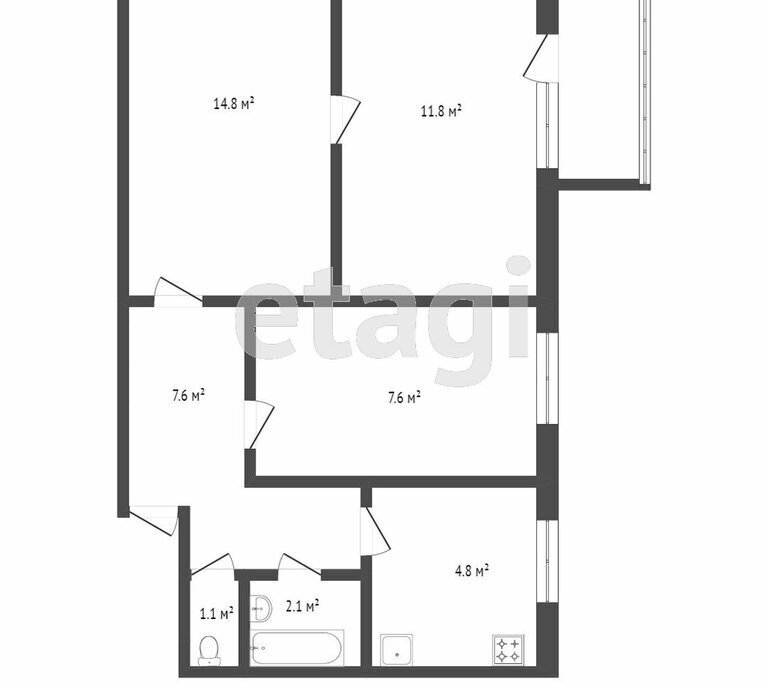 квартира р-н Мелеузовский г Мелеуз мкр 32-й 29 фото 14